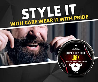 Urbangabru Hair Volumizing Powder Wax (10 Gram) + Beard Wax for Beard and Mustache (50 Gram) - Men's Grooming Kit (Pack of 2)